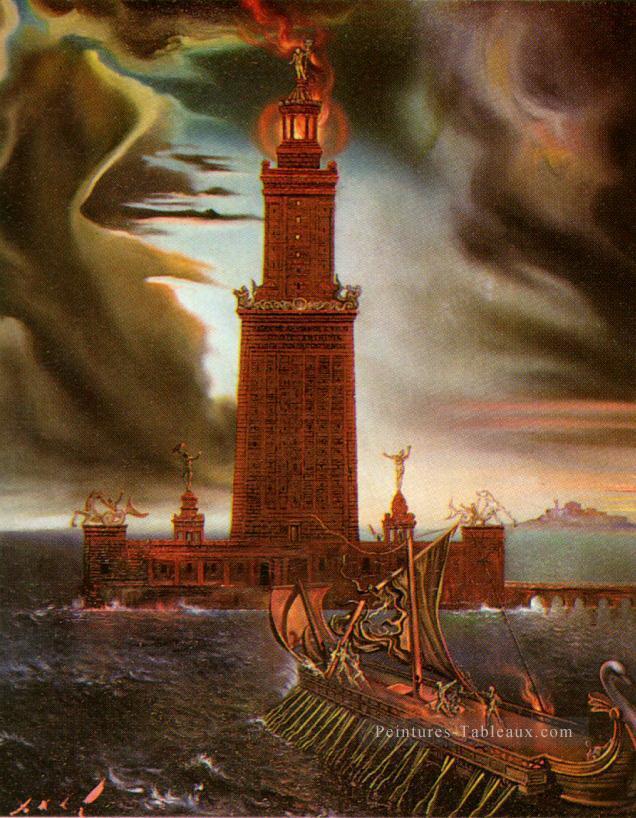 Le phare d’Alexandrie 2 Salvador Dali Peintures à l'huile